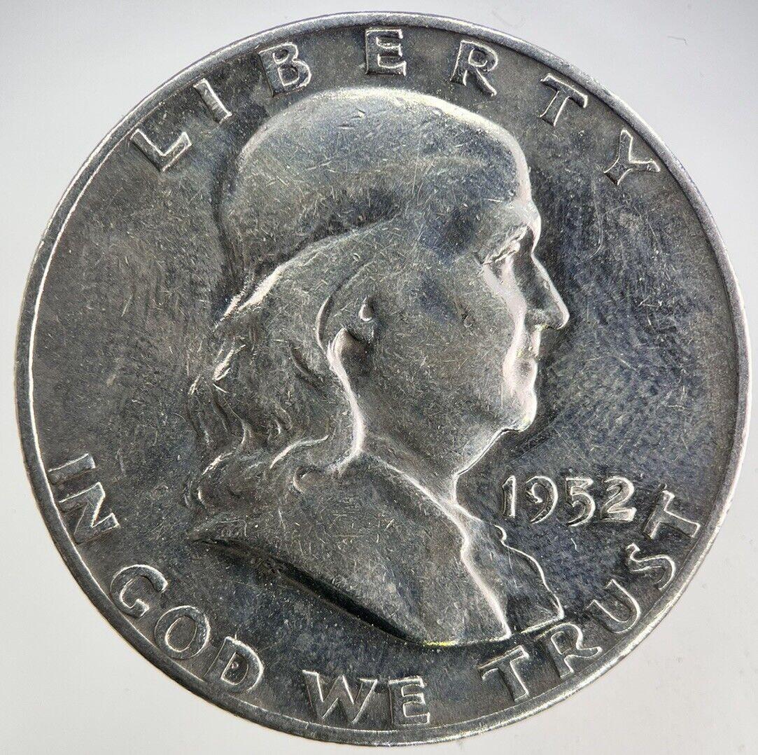 1952-S US USA Benjamin Half-Dollar Silver Coin | Fine Collectable Grade