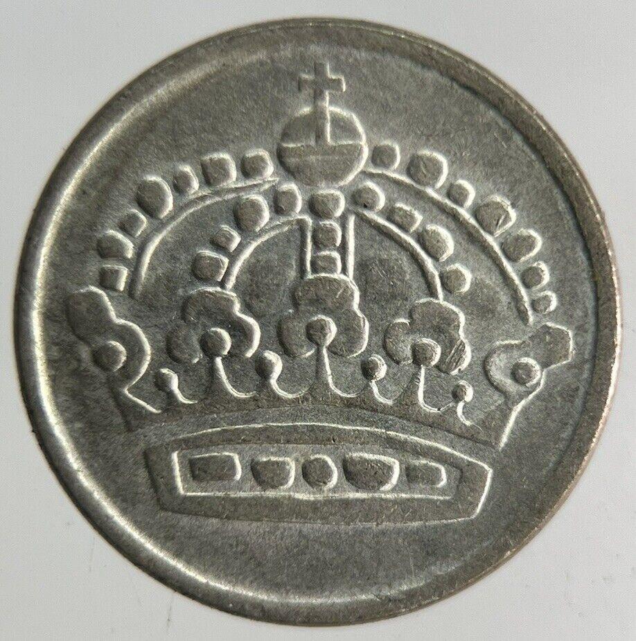 1953 Sweden 10 Ore Silver Coin | Fine Collectable Grade