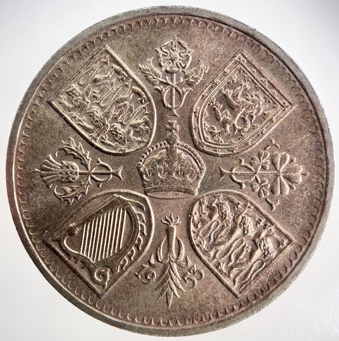 1953 Elizabeth II Crown Coin | Fine Collectable Grade | a2610