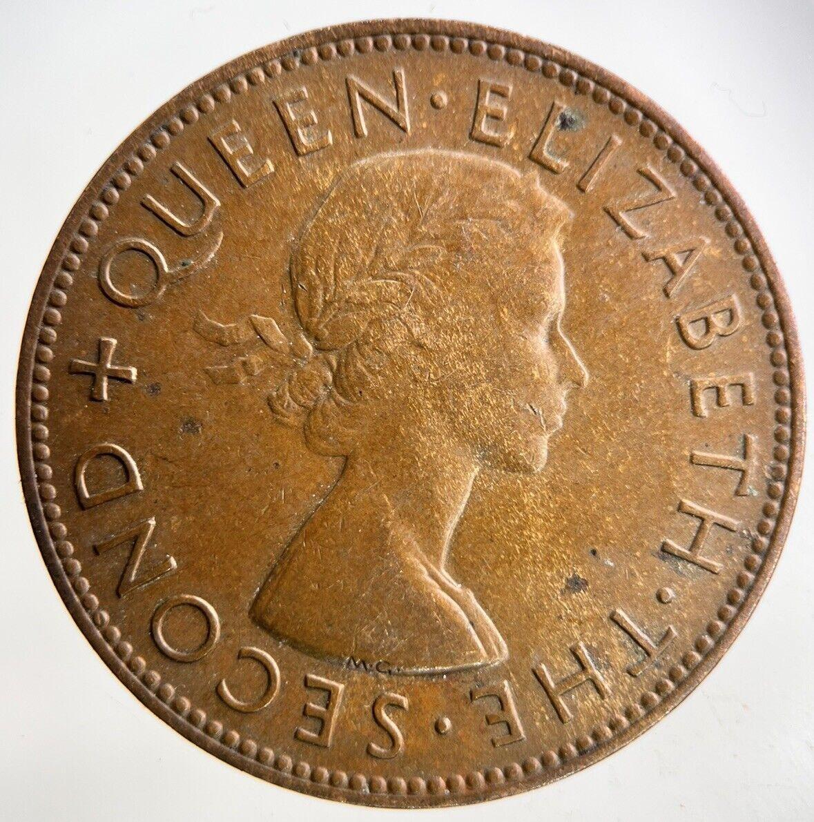 1953 New Zealand One Penny Coin | Fine Collectable Grade