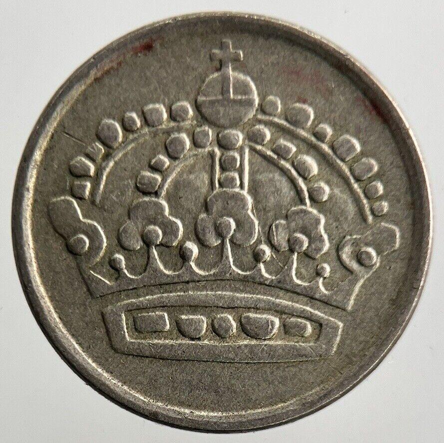 1954 Sweden 10 Ore Silver Coin | Fine Collectable Grade