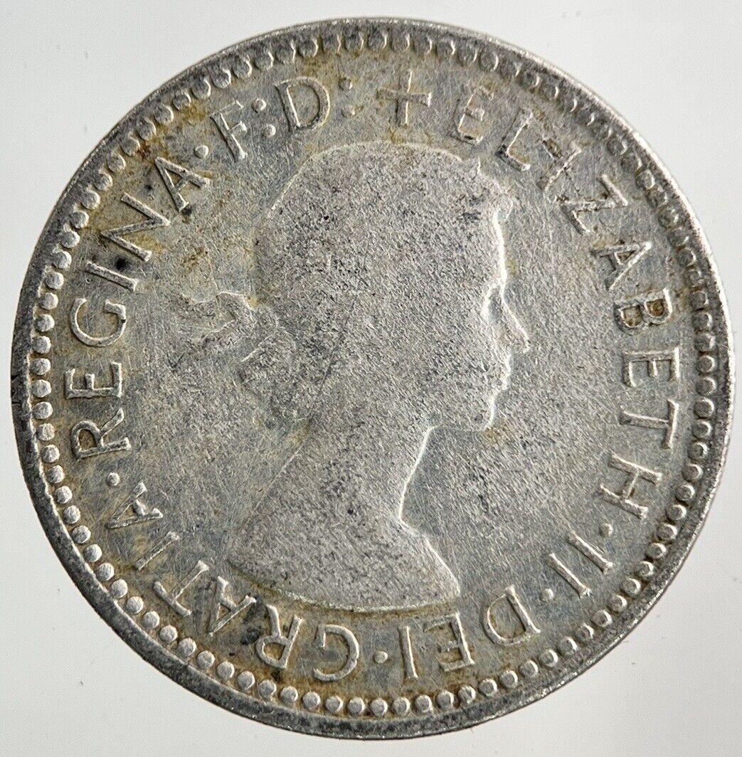 1955 Australia Sixpence Silver Coin | Fine Collectable Grade