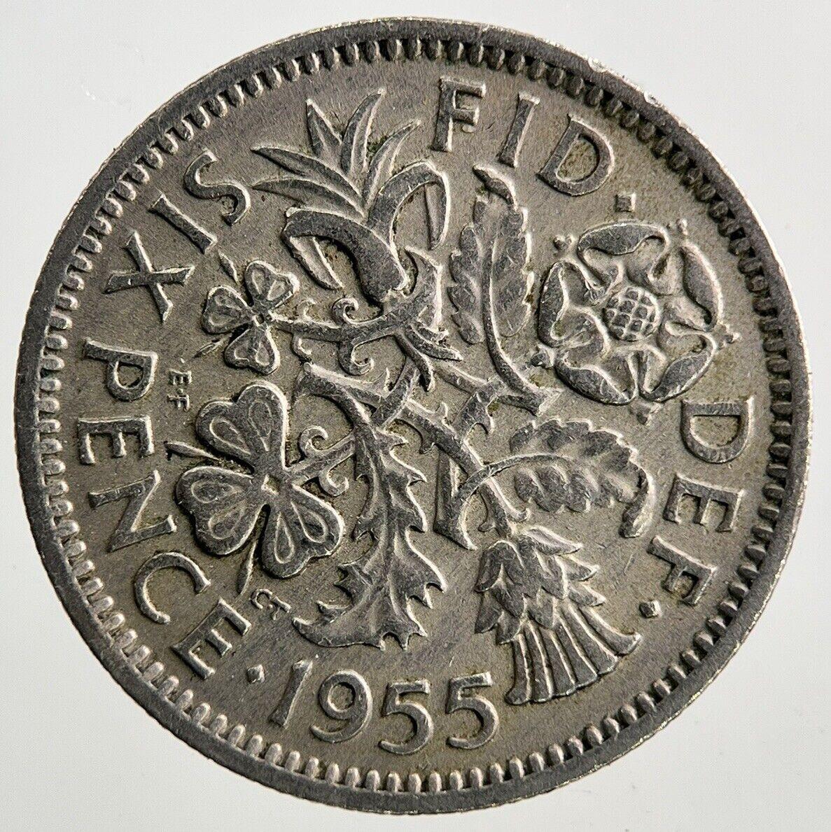 1955 Elizabeth II 2nd Sixpence Coin | Very High Grade