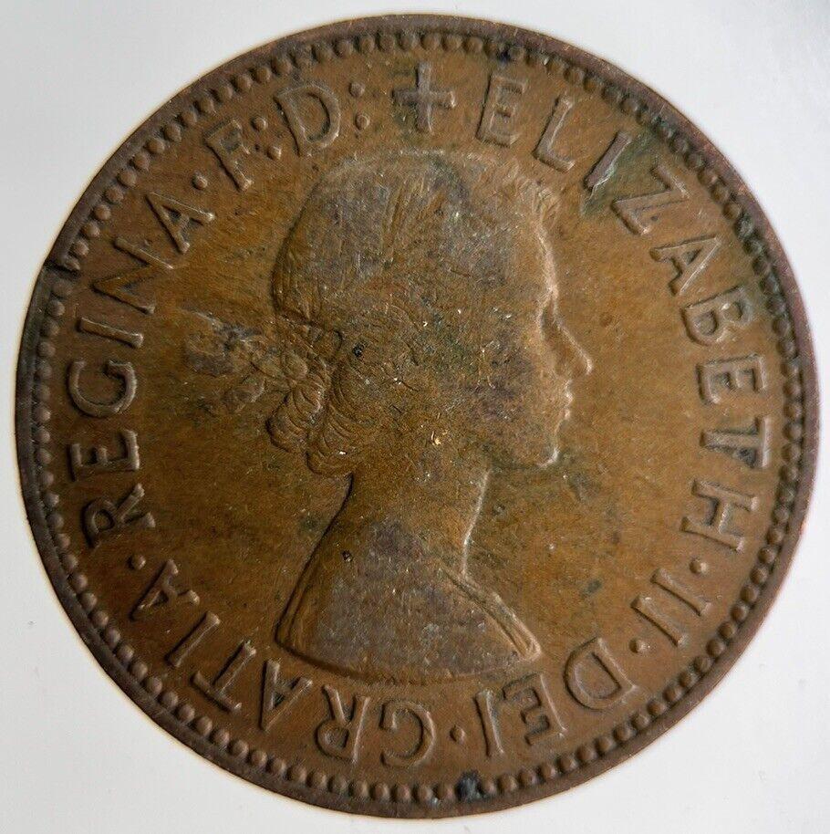 1955 Elizabeth II 2nd Half-Penny Coin | Fine Collectable Grade