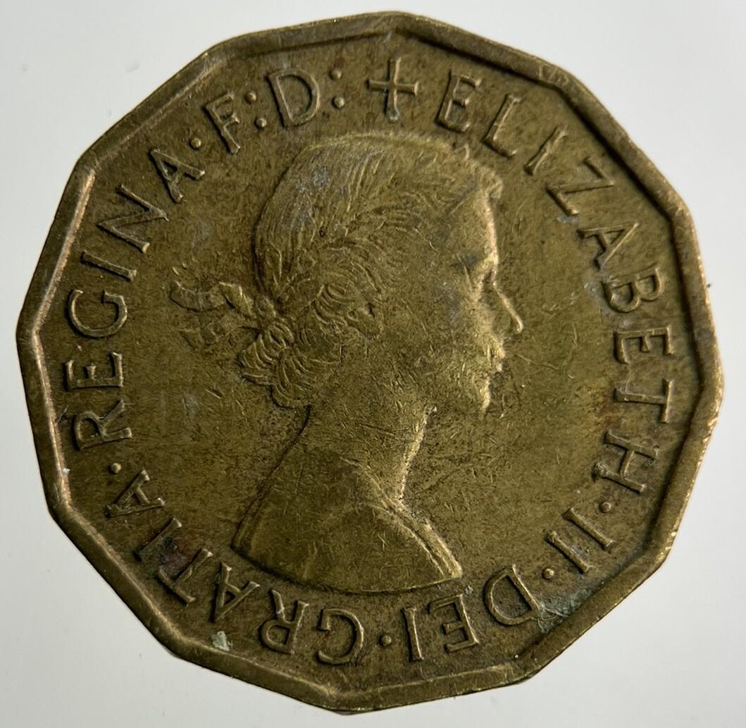 1966 Elizabeth II 2nd Brass Threepence Coin | Fine Collectable Grade
