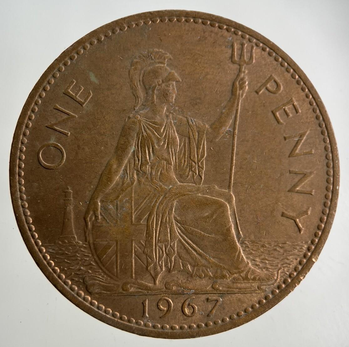 1967 Elizabeth II 2nd One Penny Coin | Fine Collectable Grade