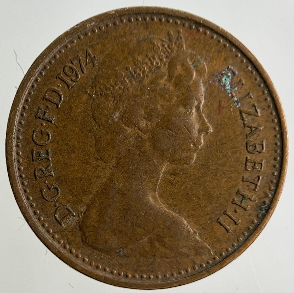 1974 Elizabeth II 2nd Half New Penny Coin | Fine Collectable Grade