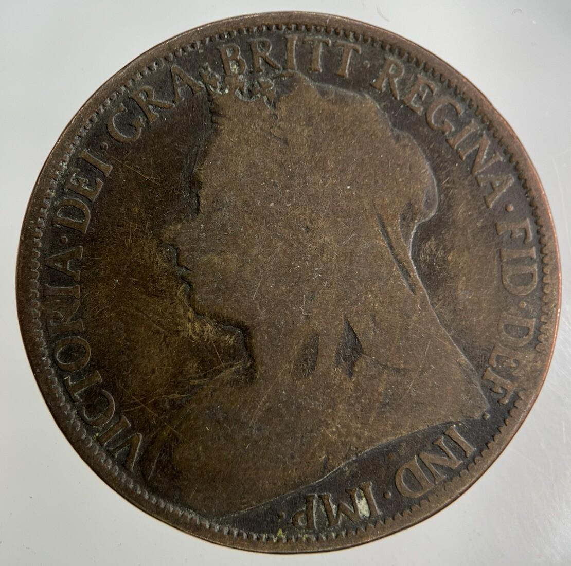 1896 Victoria One Penny Coin | Collectable Grade