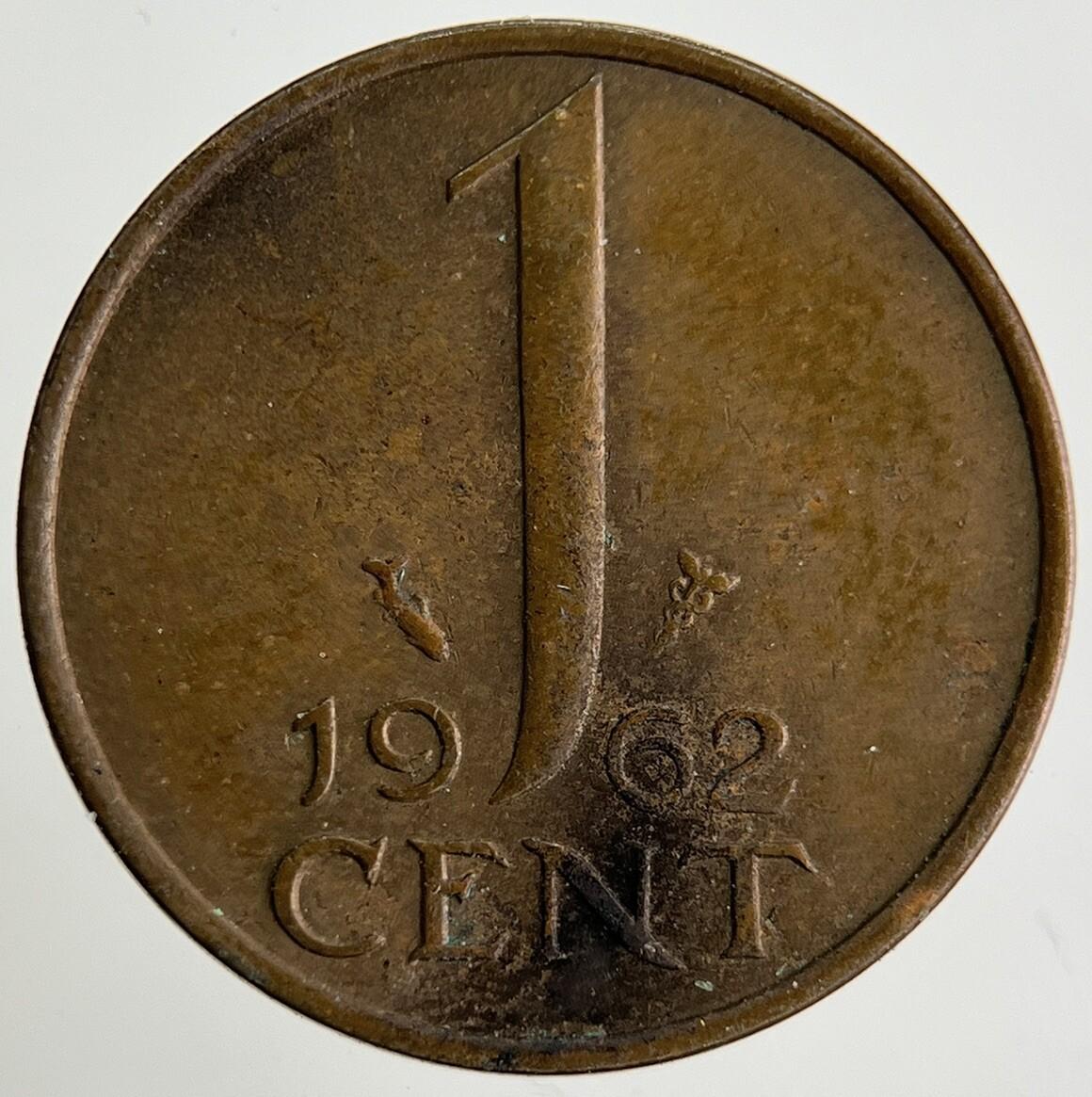 1962 Netherlands 1 Cent Coin | Fine Collectable Grade