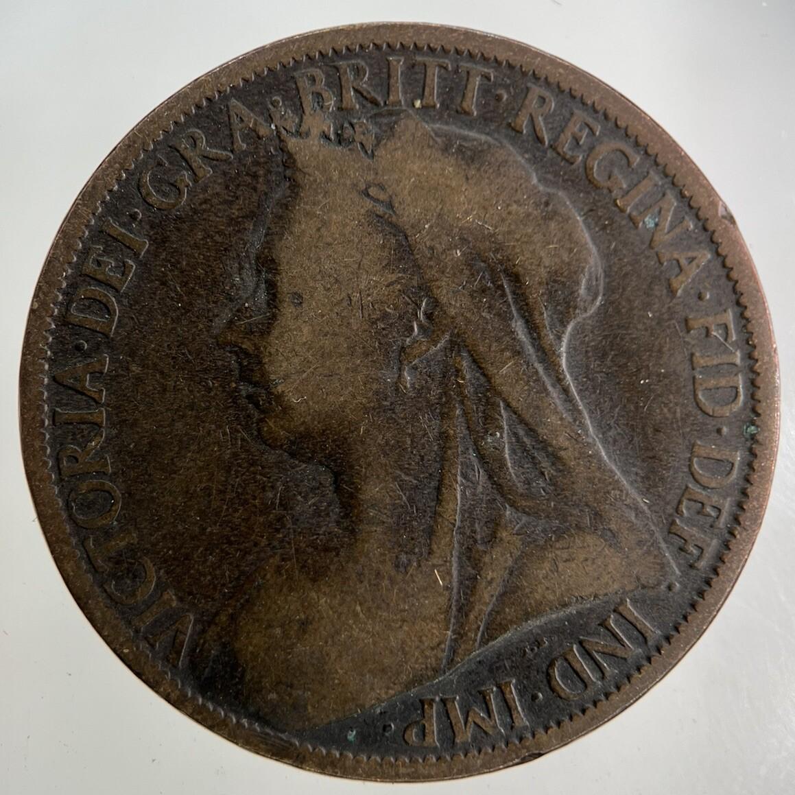 1900 Victoria One Penny Coin | Collectable Grade