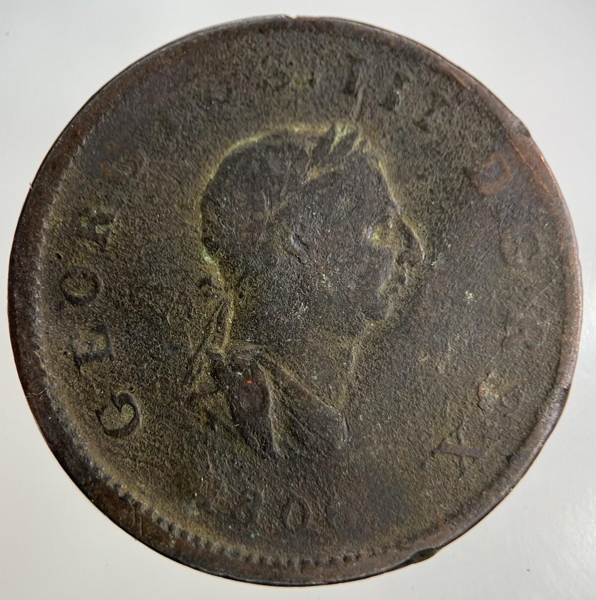 1806 George III 3rd Half-Penny Coin | Collectable Grade