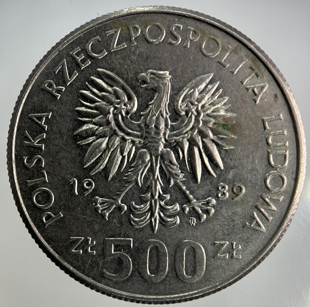 1989 Poland 500 Zloty Coin | Fine Collectable Grade