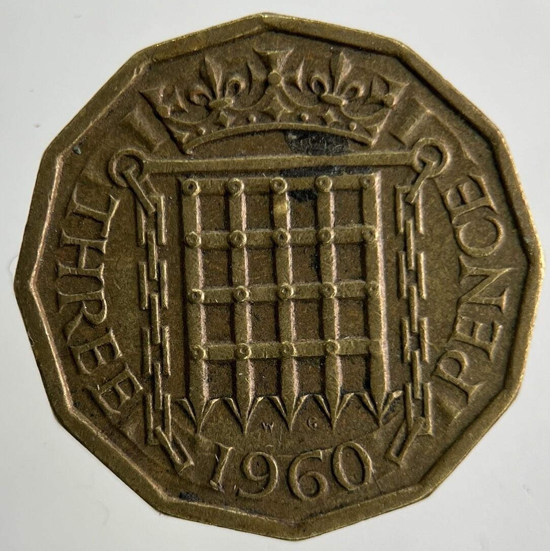 1960 Elizabeth II 2nd Brass Threepence Coin | Fine Collectable Grade