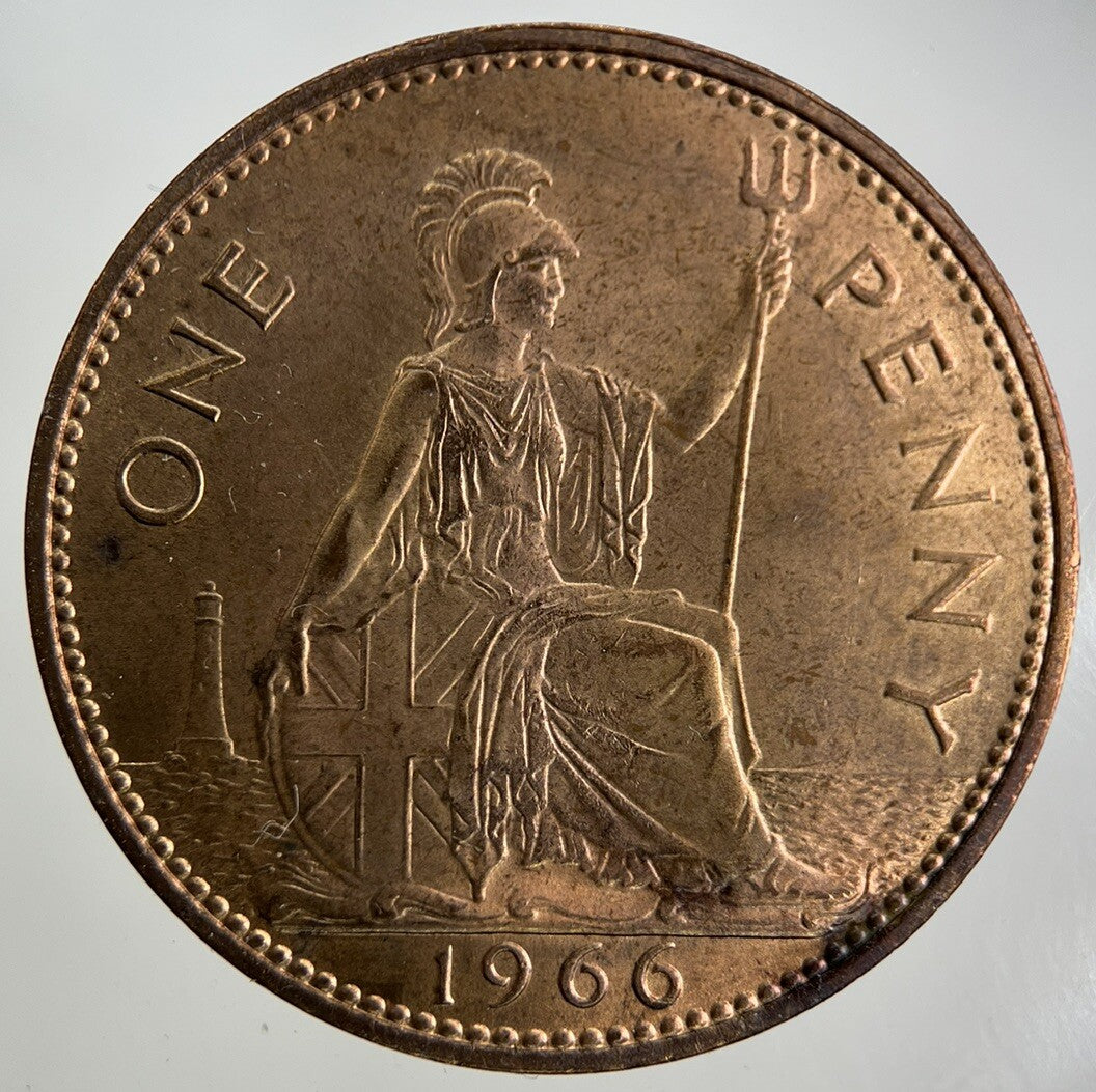 1966 Elizabeth II 2nd One Penny Coin | Very High Grade