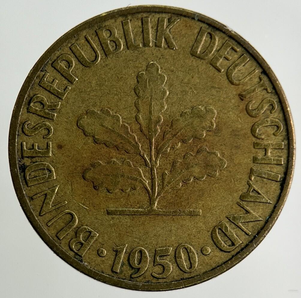 1950 Germany 5 Pfennig Coin | Fine Collectable Grade
