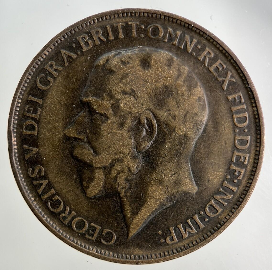 1912-H George V One Penny Coin | Collectable Grade