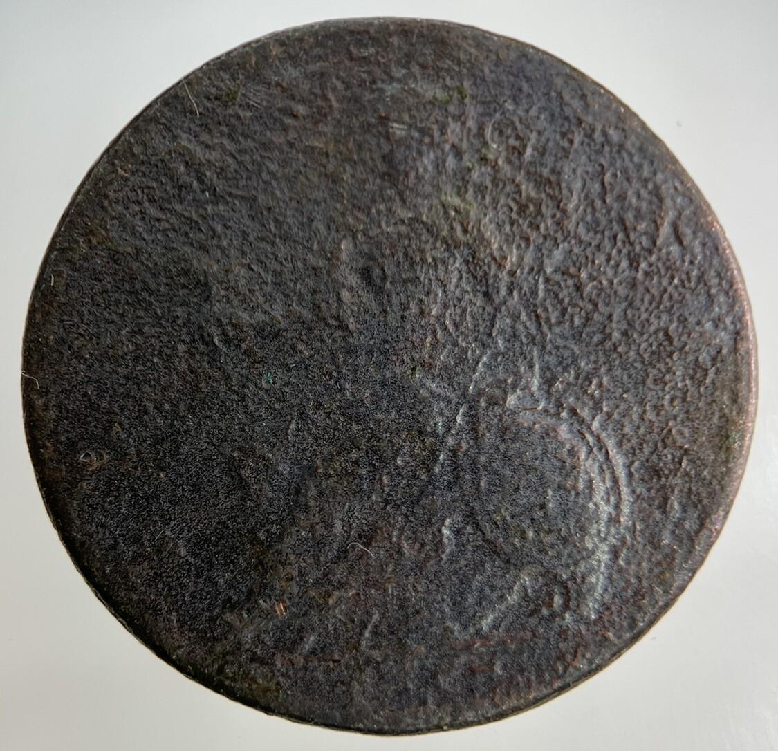 1752 George II 2nd Half-Penny Coin | Fair Grade