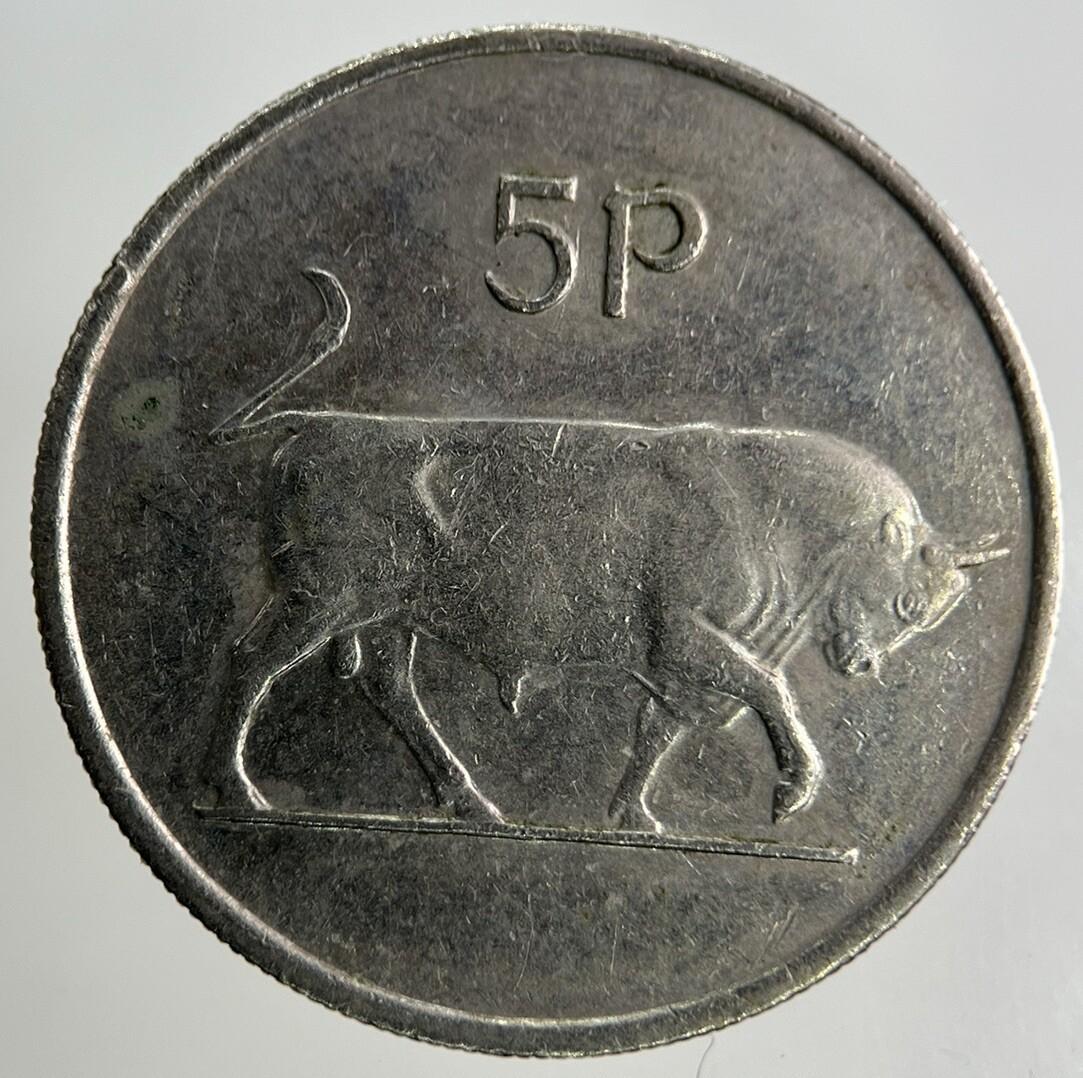 1974 Irish 5p Five-Pence Coin | Fine Collectable Grade