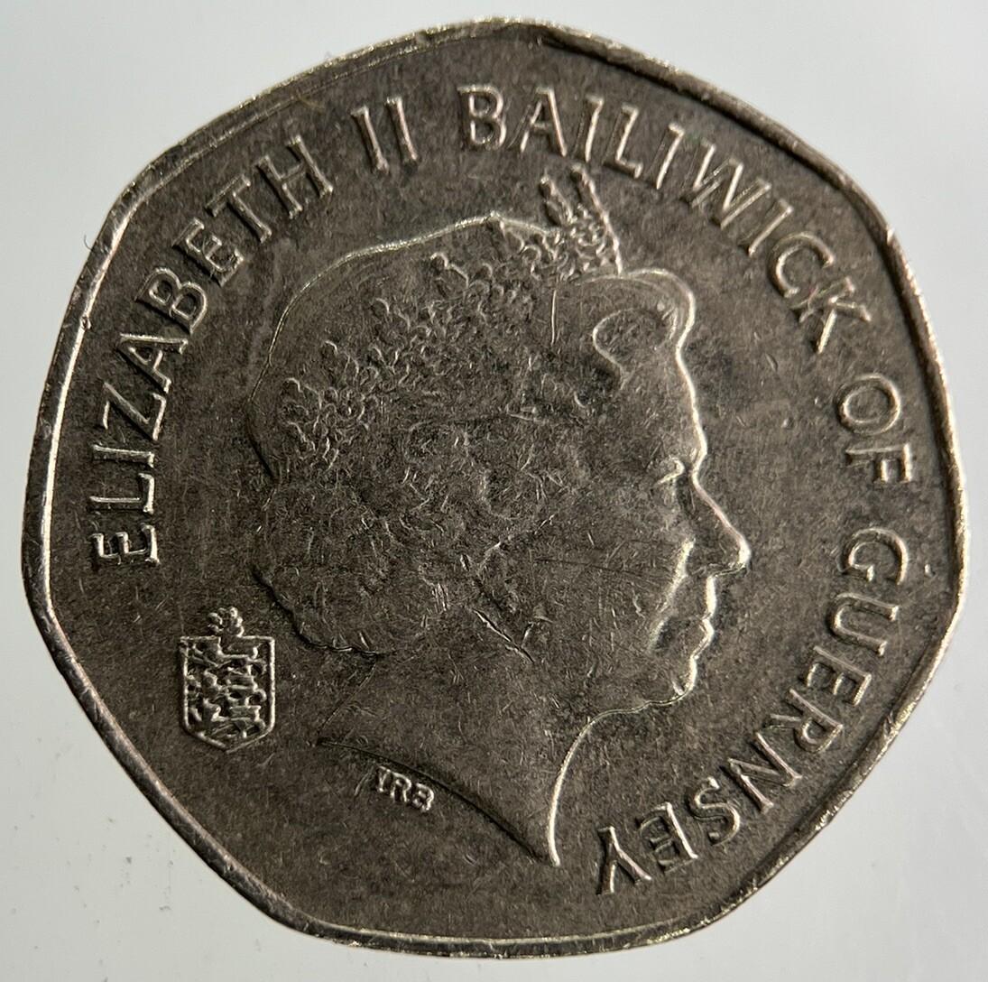 2009 Guernsey 20p Twenty-Pence Coin | Fine Collectable Grade