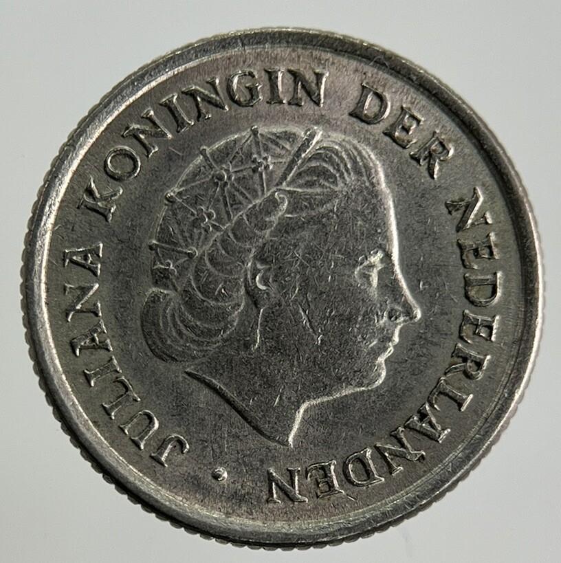 1964 Netherlands 10 Cents Coin | Fine Collectable Grade