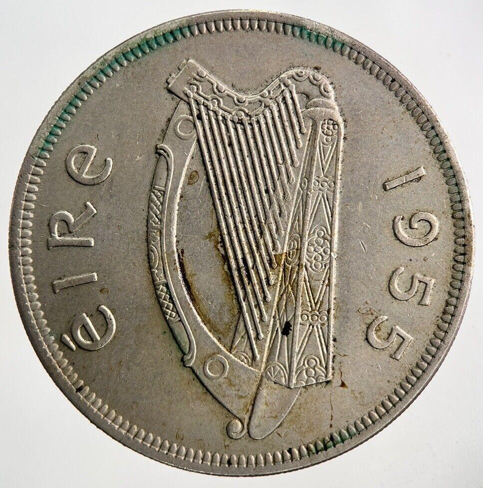 1955 Irish Half-Crown Coin | Very High Grade