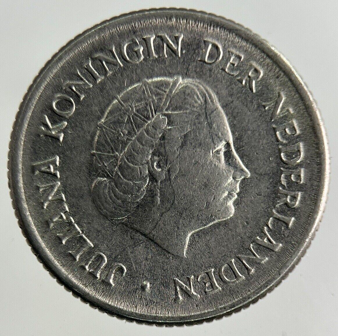 1955 Netherlands 25 Cents Coin | Fine Collectable Grade