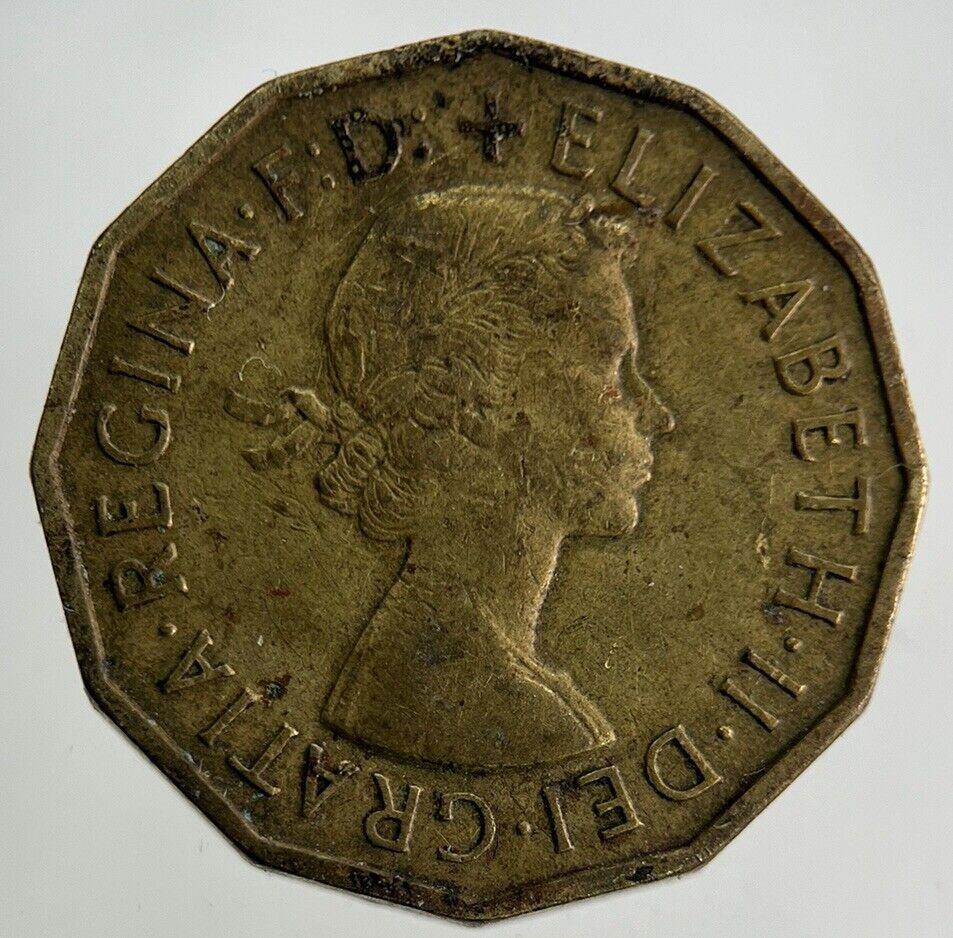 1956 Elizabeth II 2nd Brass Threepence Coin | Fine Collectable Grade