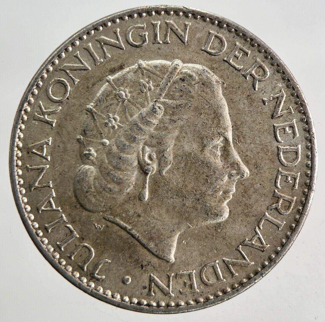 1956 Netherlands 1 Gulden Silver Coin | Very High Grade