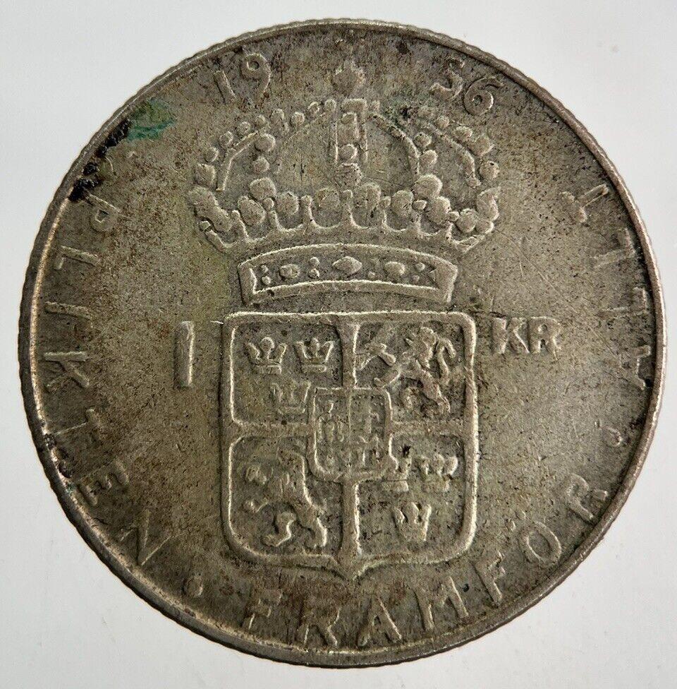 1956 Sweden 1 Krona Silver Coin | Collectable Grade