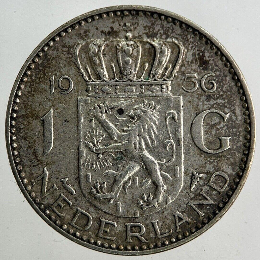 1956 Netherlands 1 Gulden Silver Coin | Very High Grade