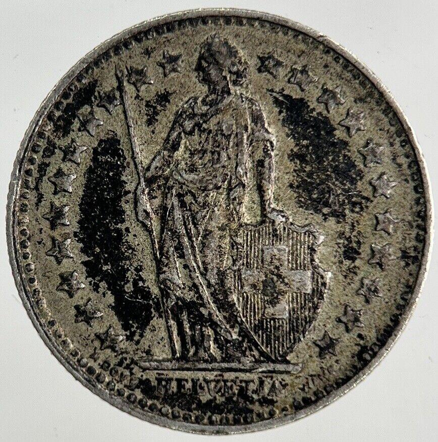 1956 Switzerland Swiss 1/2 Half Franc Silver Coin | Fine Collectable Grade