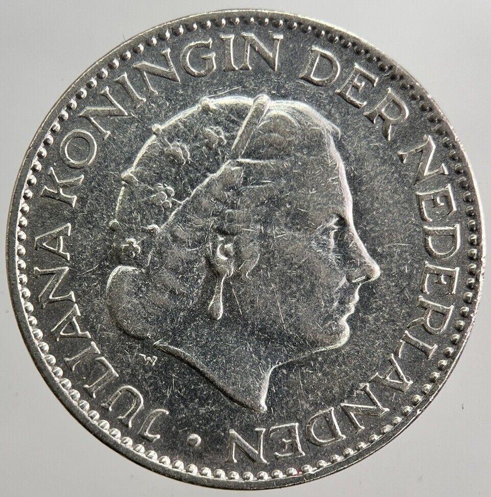 1957 Netherlands 1 Gulden Silver Coin | Very High Grade | a5910