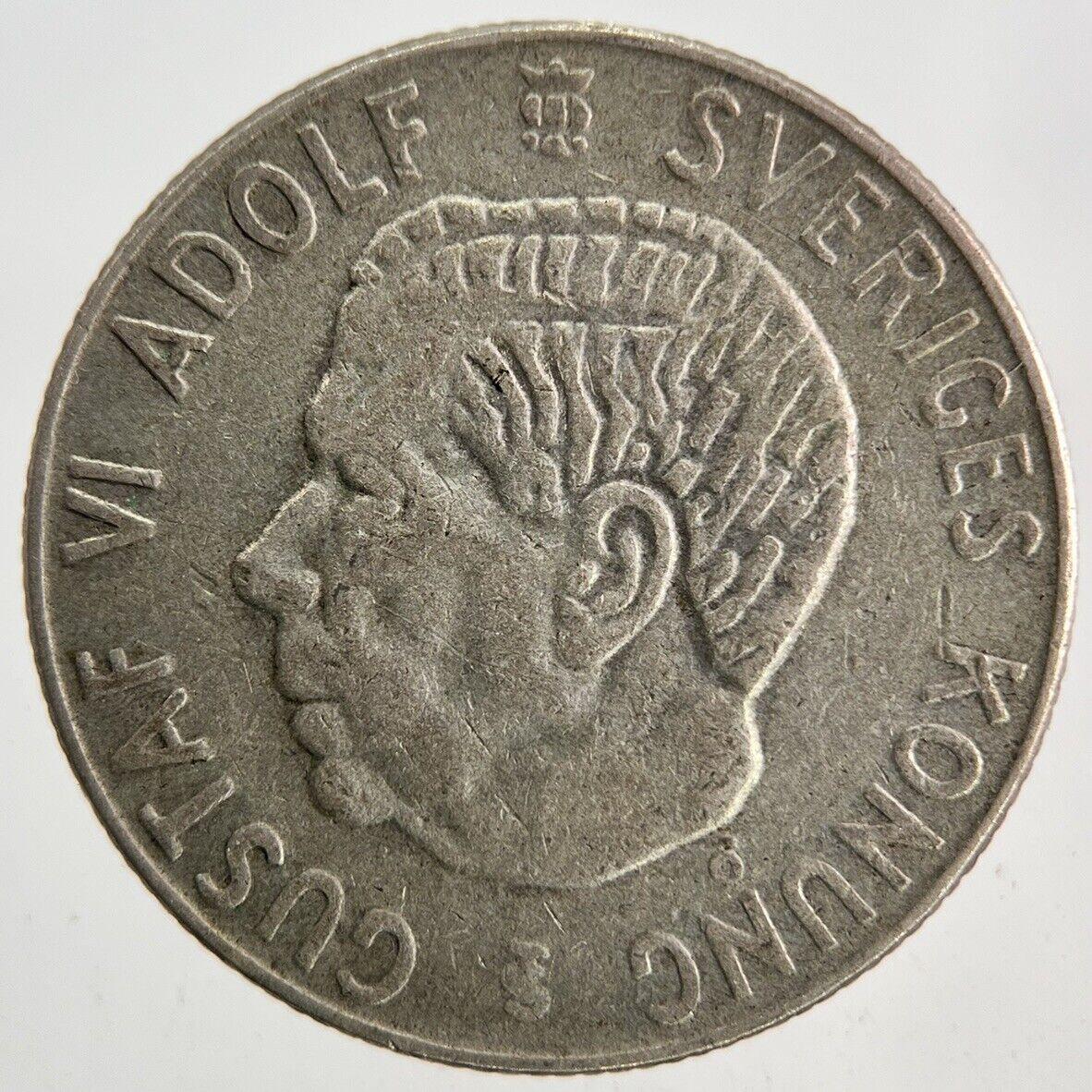 1957 Sweden 1 Krona Silver Coin | Collectable Grade