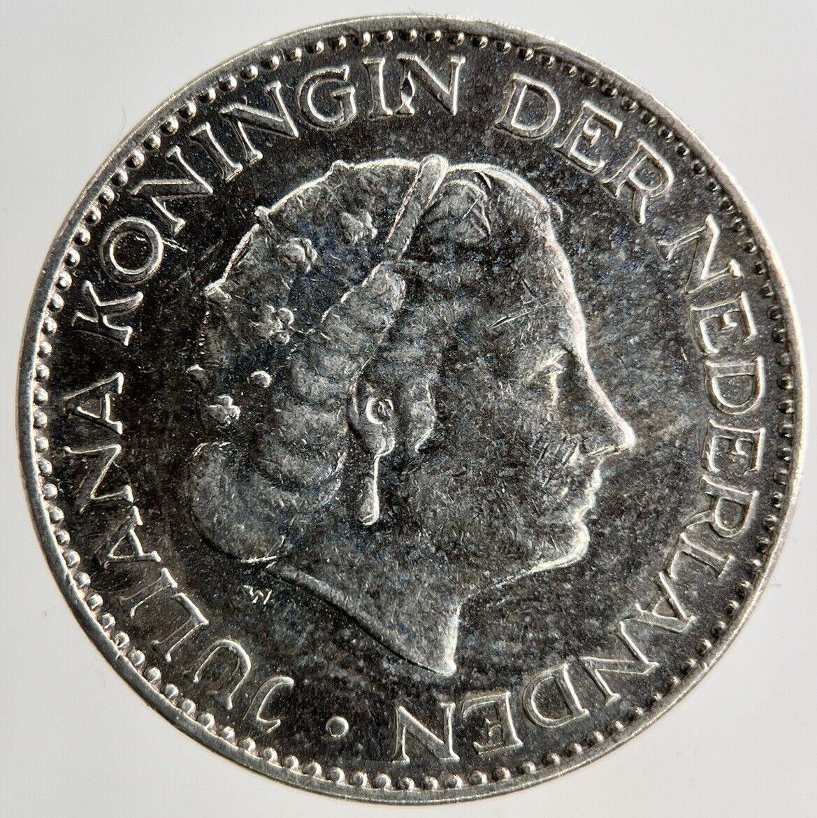 1957 Netherlands 1 Gulden Silver Coin | Fine Collectable Grade