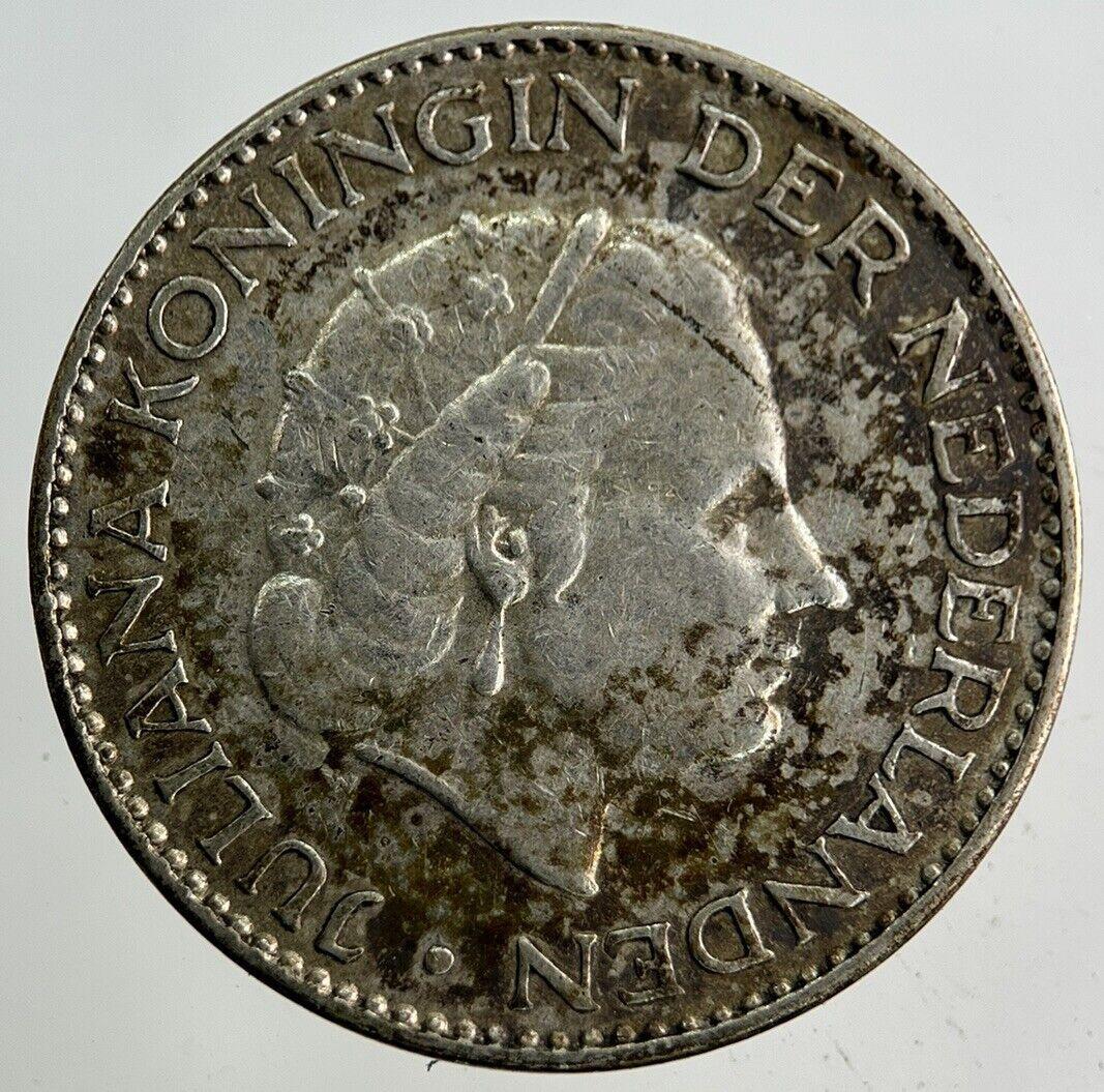 1957 Netherlands 1 Gulden Silver Coin | Very High Grade