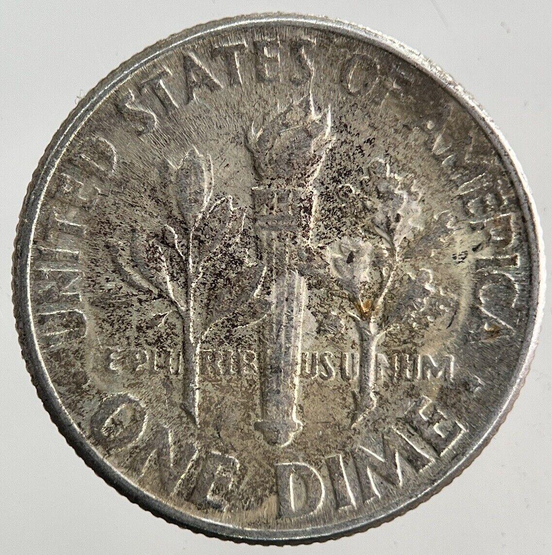 1957 US USA Roosevelt One Dime Silver Coin | Fine Collectable Grade