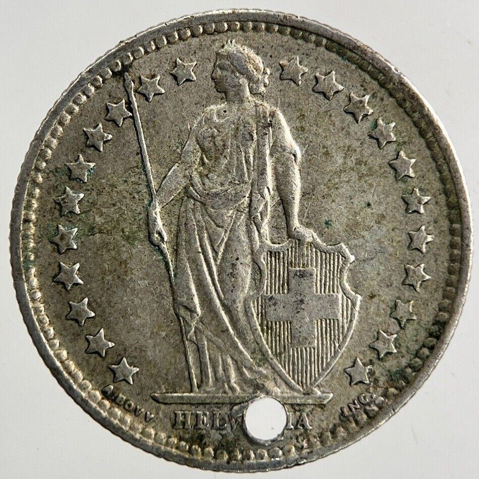 1957 Switzerland Swiss 1/2 Half Franc Silver Coin | Fine Collectable Grade