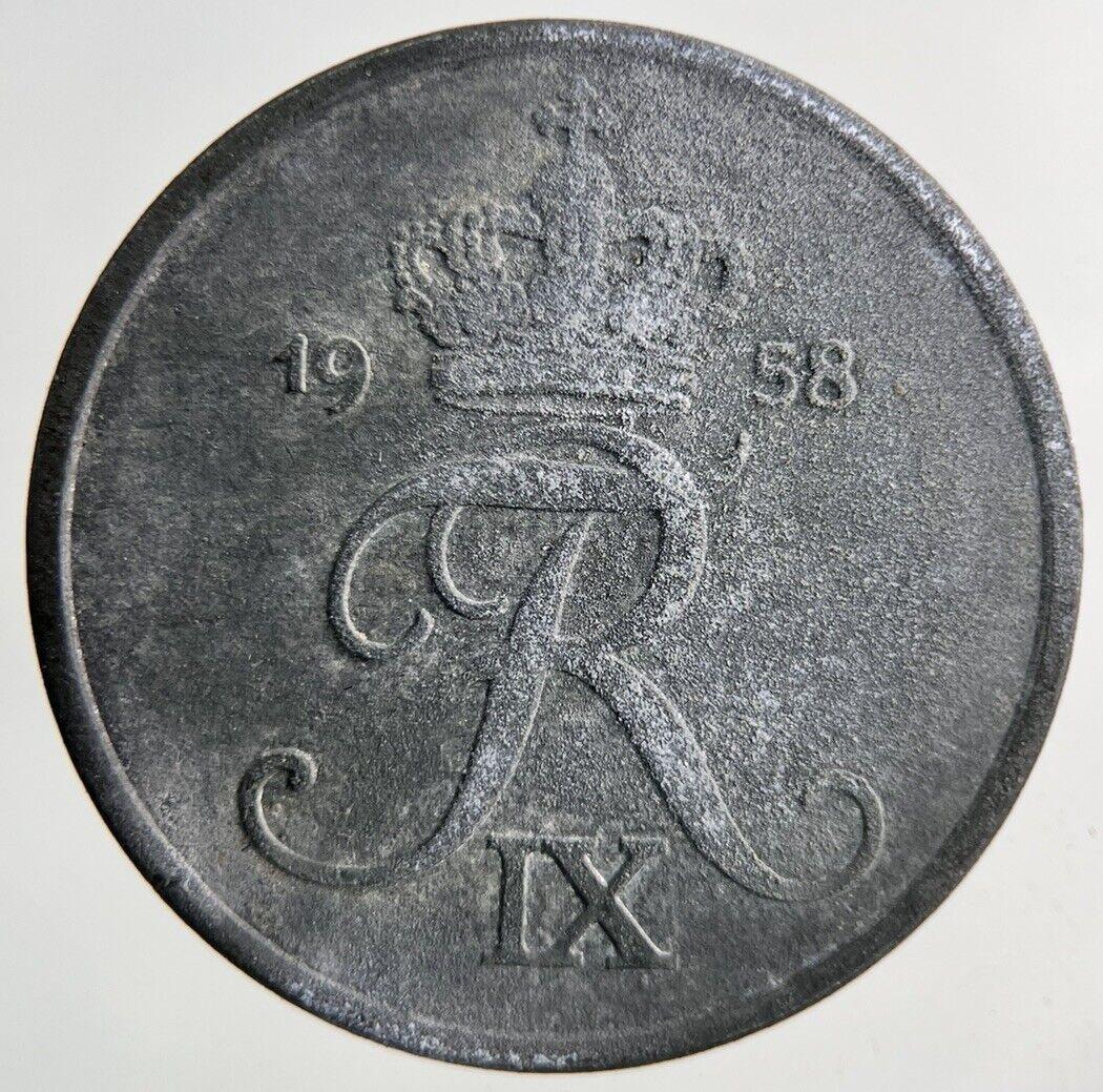 1958 Denmark 5 Ore Coin | Fine Collectable Grade