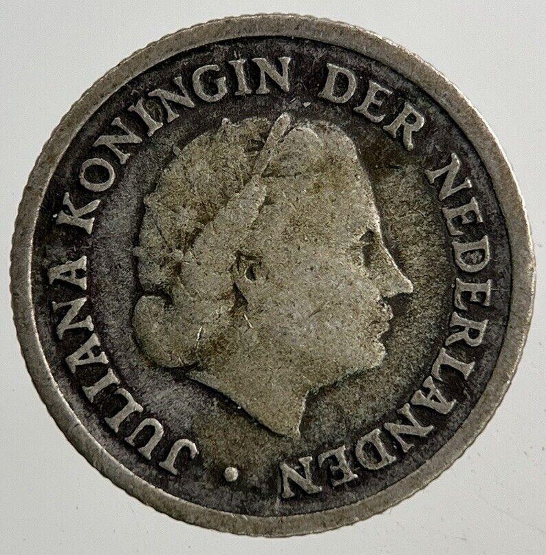 1959 Netherlands 1/10 Gulden Silver Coin | Fine Collectable Grade