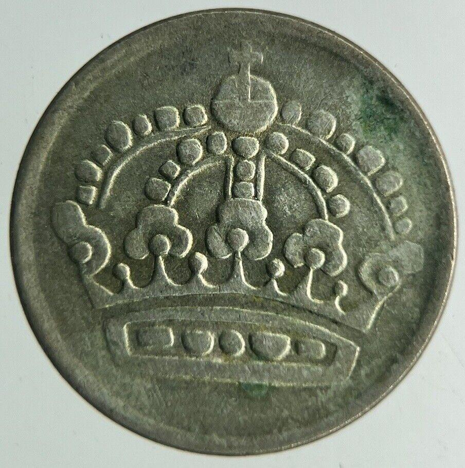 1959 Sweden 10 Ore Silver Coin | Fine Collectable Grade