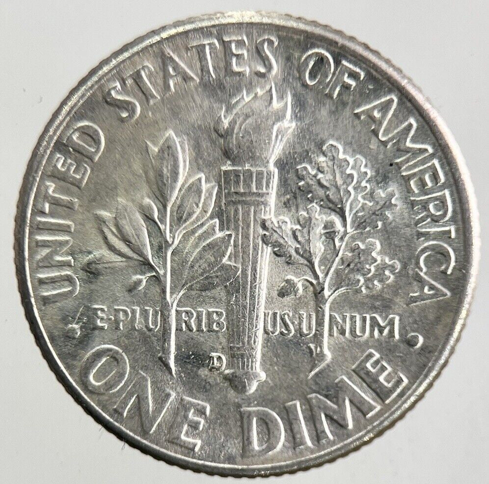 1959-D US USA Roosevelt One Dime Silver Coin | Very High Grade