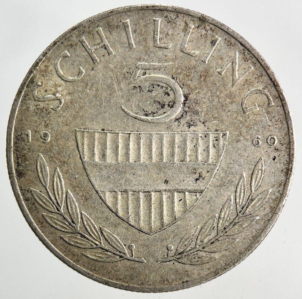 1960 Austria 5 Schilling Silver Coin | Fine Collectable Grade