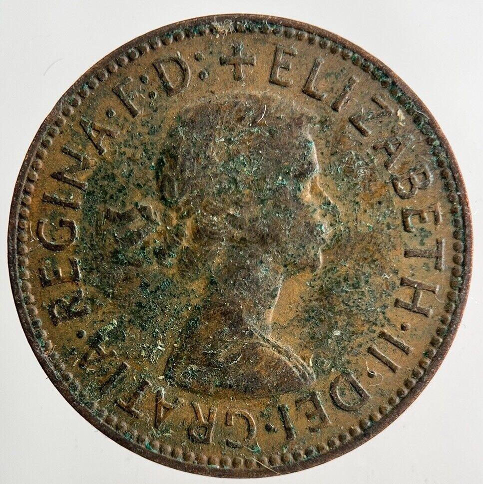 1960 Elizabeth II 2nd Half-Penny Coin | Fine Collectable Grade