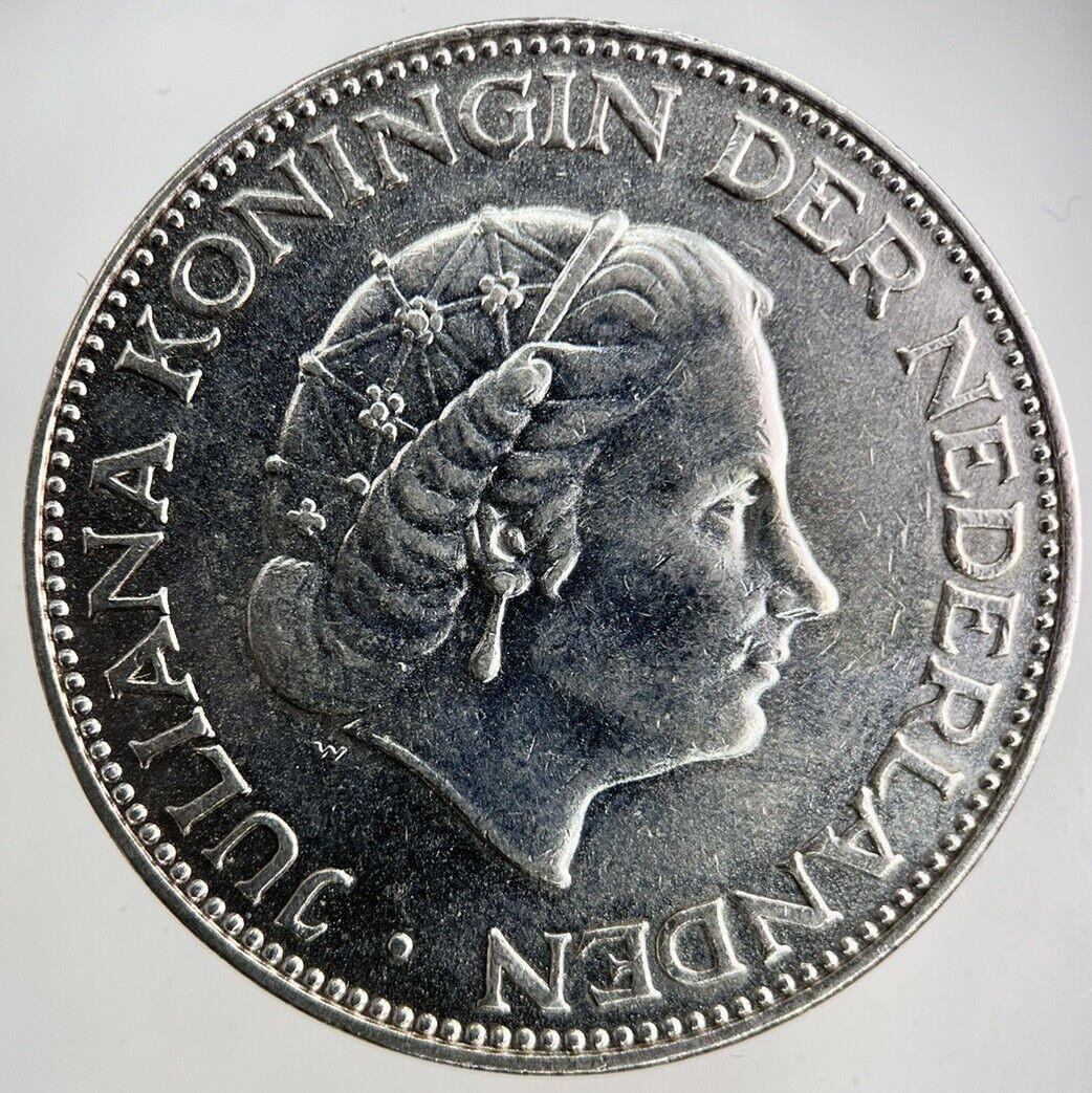 1960 Netherlands 2 1/2 Two And Half Gulden Silver Coin | Very High Grade