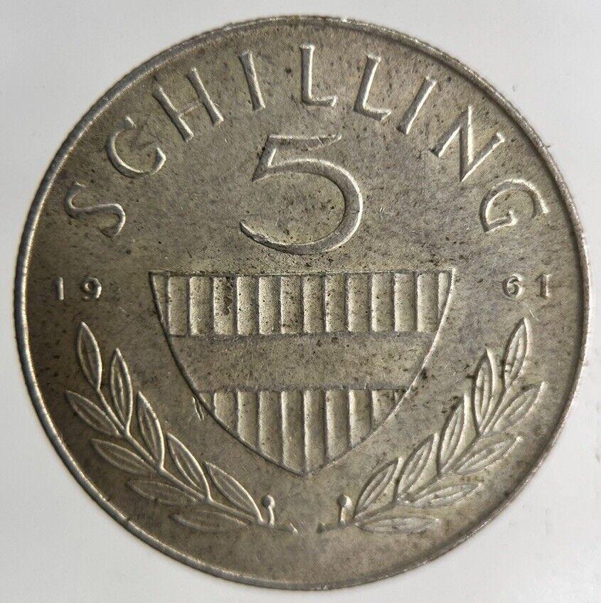 1961 Austria 5 Schilling Silver Coin | Fine Collectable Grade