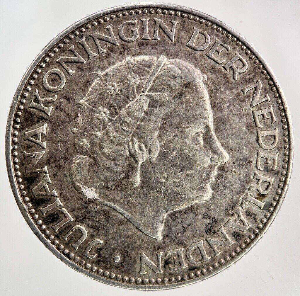 1961 Netherlands 2 1/2 Gulden Silver Coin | Very High Grade