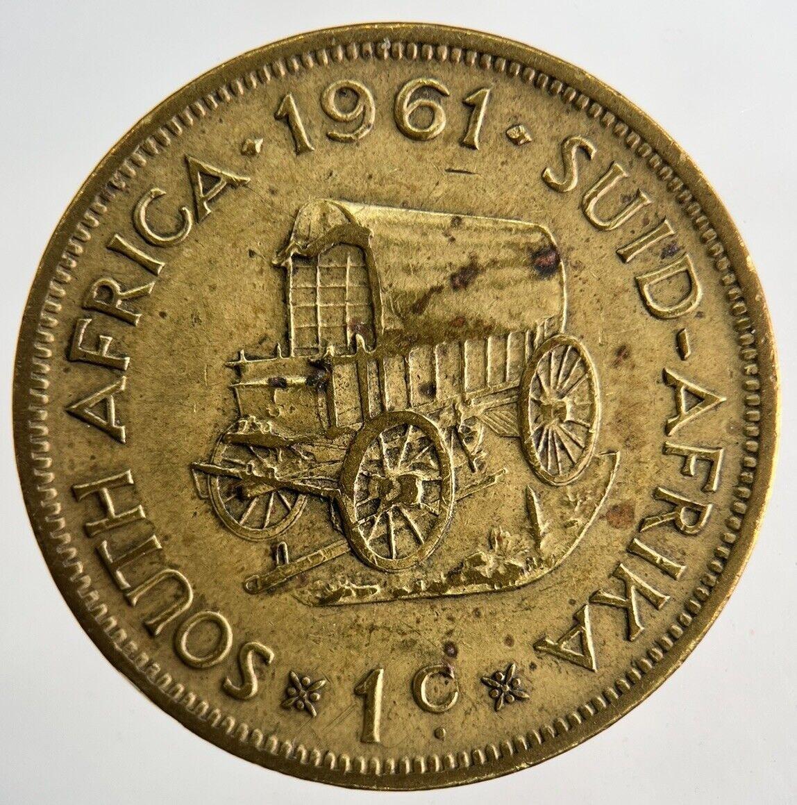 1961 South Africa One Penny Coin | Fine Collectable Grade