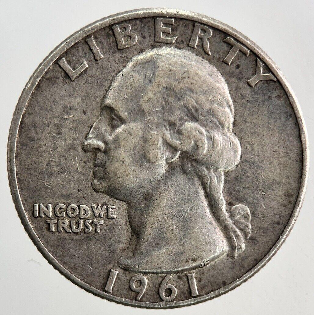 1961-D US USA Quarter Dollar Silver Coin | Fine Collectable Grade