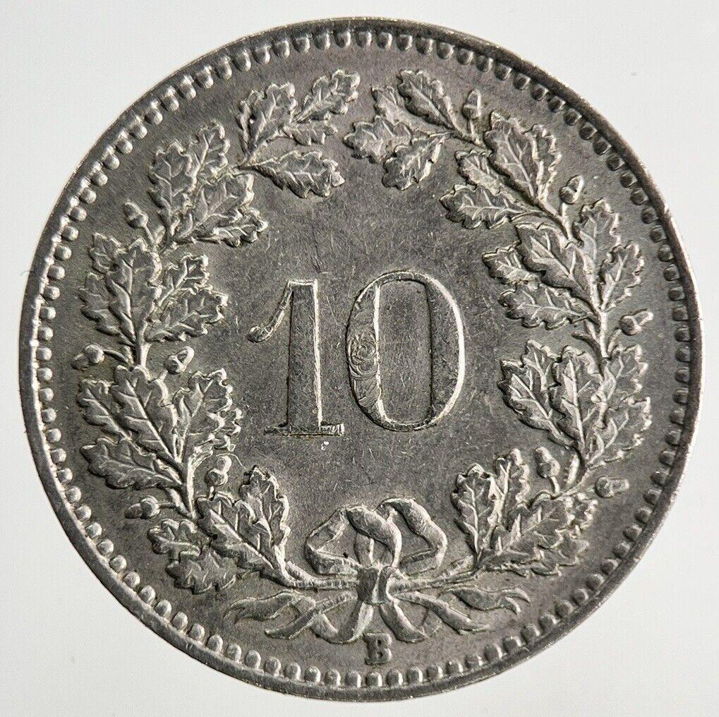 1961 Switzerland Swiss 10 Rappen Coin | Fine Collectable Grade