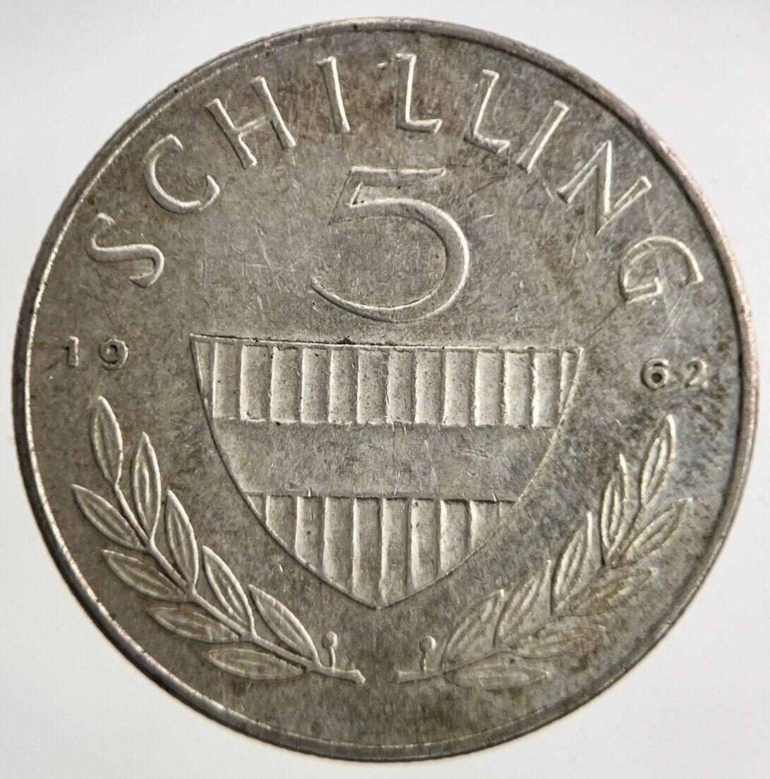 1962 Austria 5 Schilling Silver Coin | Very High Grade